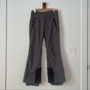 Women’s Ski Pants Charcoal Grey Black Shell Snowboard Snow Pants Sz. Small
